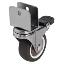 Колесо поворотное с тормозом 50 мм до 40 кг цвет серый