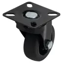 Колесо поворотное без тормоза 50 мм до 40 кг с площадкой цвет черный
