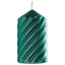 Свеча столбик 13 см цвет зеленый