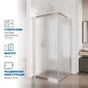 Душевая ширма GuteWetter 3107886584 квадратная 95x95см