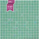 Декоративная мозаика Nsmosaic Mix24 NS00GS0098nsk 32.7x32.7см цвет Зеленый