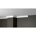 Плинтус потолочный дюропласт ударопрочный под покраску Decor-Dizayn DD37 белый 3x3x200 см