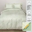 Комплект постельного белья Миртек МИРТЕК FLORAL Relax ранфорс евро наволочки 50 x 70- 2 шт цвет мятный