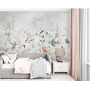 Фотообои флизелиновые Dekor vinil Цветущие деревья и колибри 300x270 см 9341dv