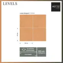 Керамогранит Motto Levels N100068 20x20см цвет оранжевый