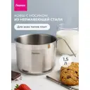 Ковш кухонный без крышки 1.5 л Fissman Кружка для молока нержавеющая сталь цвет серебристый