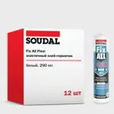 Герметик ms-полимерный Soudal Fix All Flexi универсальный влагостойкий эластичный белый 280 мл 12 шт