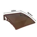 Защитный универсальный козырек Козырь 1130x6x930мм коричневый/черный
