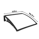 Защитный универсальный козырек Козырь 1130x6x930мм черный