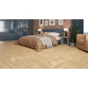 Ламинат Alpine Floor Herringbone Дуб Шампань 33 класс толщина 8 мм с фаской 1.347 м² цена за упаковку