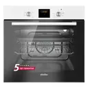 Электрический встраиваемый духовой шкаф Simfer B6EW56014 60x59.5x56.5 см цвет белый, черный