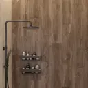 Глазурованный керамогранит Neck Wood Wenge 20x120 см 1.44 м² матовый цвет темно-коричневый