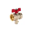 Кран шаровой прямой Sanext 5906 DN20 PN40 3/4" ВР латунь ручка бабочка