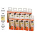Лампа светодиодная Osram FILAMENT 4058075684942 E14 220-240 В 5 Вт свеча на ветру 600 Лм желтый свет 10 шт