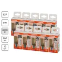Набор ламп Osram Filament 4058075687929 E27 220-240 В 6 Вт свеча 806 Лм нейтральный белый свет 10 шт