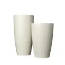 Вазон Композит флок d 30.4 см h 58 см 29.5 л бетон белый