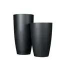 Вазон Композит флок d 30.4 см h 58 см 29.5 л бетон черный