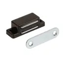 Защелка магнитная 15x45 мм пластик цвет черный