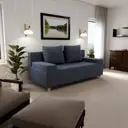 Раскладной диван Yorcom Инди 48 190x80x100 см велюр цвет серо-фиолетовый