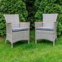 Кресло садовое Royal family Amelia chairs 6 AMELIA 60 см x 59 см x 87 см искусственный ротанг бежевый 6 шт
