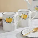 Набор кружек 400 мл 2 шт Fissman Provence цвет белый с оттенком слоновой кости