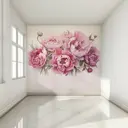 Фотообои флизелиновые Фотообоикин Цветы розовые пионы 3д 300x271 см