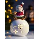 Светящаяся электрическая фигура Luazon lighting Снеговик на шаре 10502252 разноцветный