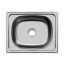 Врезная мойка Ukinox Frant 50x40 см глубина чаши 14 см нержавеющая сталь цвет серебристый