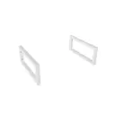 Кронштейн для столешницы Watersense Eva в комплекте 2 шт белый матовый