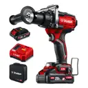 Дрель-шуруповерт аккумуляторная бесщеточная Зубр ДБ-165-22, 20 В Li-Ion 2x2 Ач