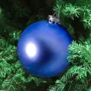 Шар ø20 см пластик синий матовый