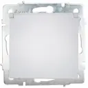 Розетка встраиваемая Lezard Vesna с заземлением с крышкой IP44 цвет белый