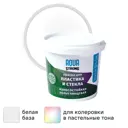 Краска для пластика и стекла Aquastrong полуглянцевая цвет белый 1 кг