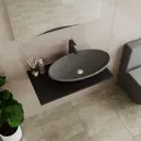 Раковина накладная Bauedge nimb MRY0034 69.4см цвет серый металлик