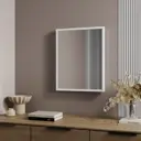 Зеркало декоративное Inspire Basic прямоугольное 40x50 см цвет белый