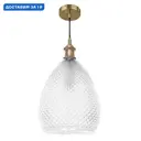 Люстра подвесная LIGHTSTAR Genni 798021 1 лампа 4 м² цвет латунь