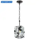 Люстра подвесная хрустальная Lightstar Novara 713217 1 лампа 3 м² цвет черный