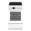 Электрическая плита с духовкой Simfer F56VW09025 50x86x49.8 см цвет белый