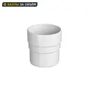 Муфта для водосточной трубы Технониколь Оптима 80 мм цвет белый