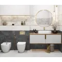 Плитка Delacora Grafito dark WT15GRF07R 24x74см 1.274 м² цвет черный