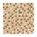 Мозаика стеклянная Керамоград Gs011_15 30x30 см цвет бежевый