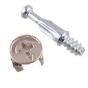 Набор эксцентриковых стяжек 16x24 мм сталь цвет серебро 4 шт.