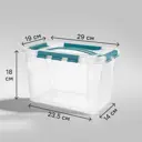 Ящик Grand Box 29x18x19 см 6.65 л пластик с крышкой цвет прозрачный