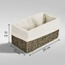 Корзина для хранения 20x10x10 см бумага цвет графит