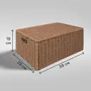 Корзина для хранения 45x21x33 см бумажный шпагат цвет коричневый