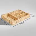 Органайзер для хранения 31x5x21 см бумага цвет бежевый