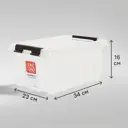 Контейнер Rox Box 34x23x16 см 8 л пластик с крышкой цвет прозрачный