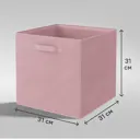 Короб Spaceo KUB Kiss 31x31x31 см 29.7 л полиэстер цвет розовый