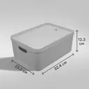 Органайзер для хранения Berossi 23x13x32 см 6 л пластик цвет серый
