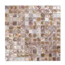 Мозаика стеклянная Керамоград Shell01_10 30.5x30.5 см цвет бежевый